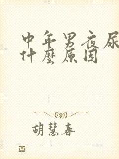 中年男夜尿多是什么原因