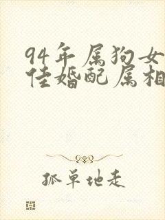 94年属狗女最佳婚配属相