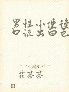 男性小便后尿道口流出白色固体物质