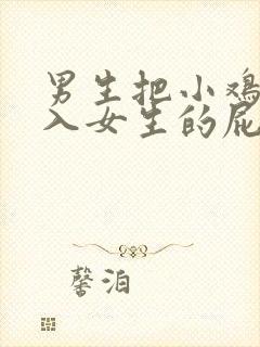 男生把小鸡鸡插入女生的屁股里面