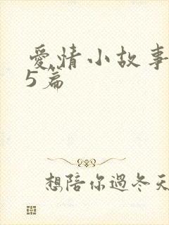 爱情小故事精选5篇