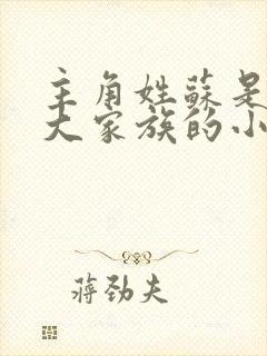 主角姓苏是京城大家族的小说