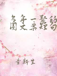 多年一聚的朋友圈文案短句