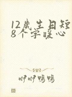 12岁生日短句8个字暖心