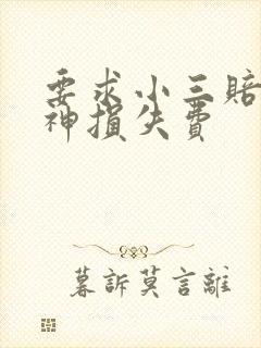 要求小三赔偿精神损失费