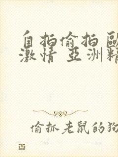 自拍偷拍 欧美激情 亚洲精品