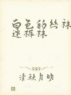 白色的丝袜搭配连裤袜