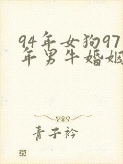 94年女狗97年男牛婚姻相配吗