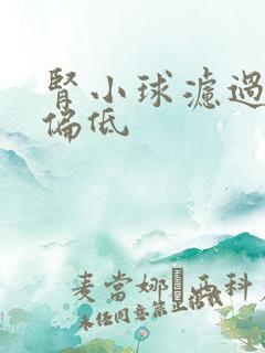 肾小球滤过率 偏低