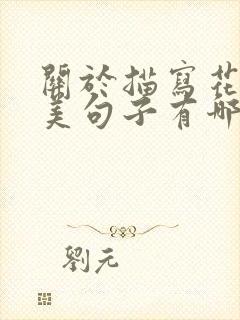 关于描写花的优美句子有哪些