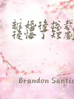 离婚后总裁老婆后悔了短剧免费观看