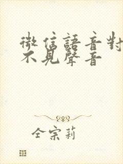 微信语音对方听不见声音