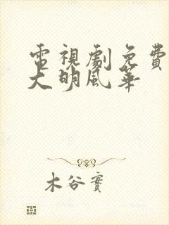 电视剧免费全集大明风华