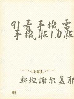 91看手机电视手机版1.0版安卓手机免费下载