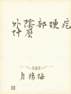 外阴部硬疙瘩是什么