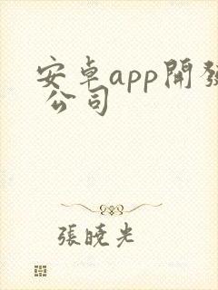 安卓app开发 公司