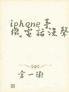 iphone手机电话没声音