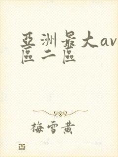 亚洲最大av一区二区