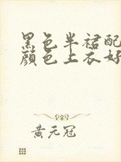 黑色半裙配什么颜色上衣好看夏天