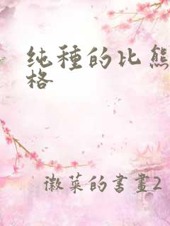 纯种的比熊犬价格