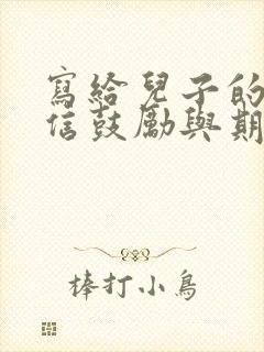 写给儿子的一封信鼓励与期望初三毕业200字