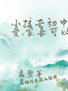 小孩子初中谈恋爱,家长可以找男孩谈谈吗