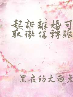 起诉离婚可以调取微信转账记录吗