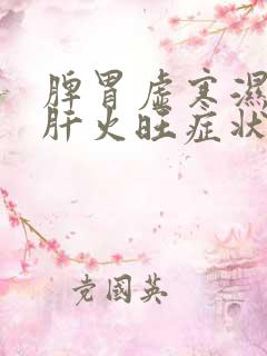 脾胃虚寒湿气重肝火旺症状