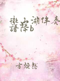 微山湖伴奏动态谱降b