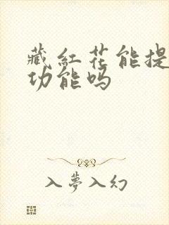 藏红花能提高性功能吗