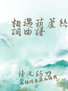 相遇葫芦丝降b调曲谱