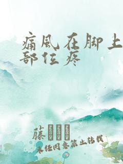 痛风在脚上哪个部位疼