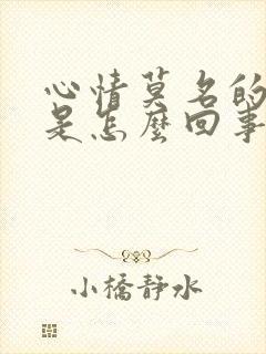 心情莫名的不好是怎么回事