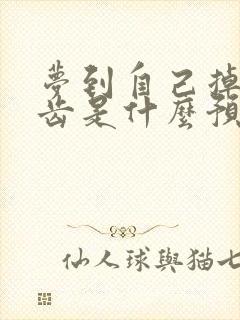 梦到自己掉光牙齿是什么预兆