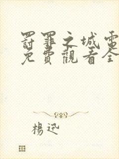 罚罪之城电视剧免费观看全集完整版