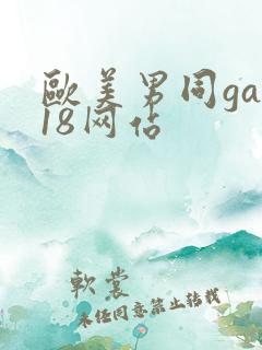 欧美男同gay18网站