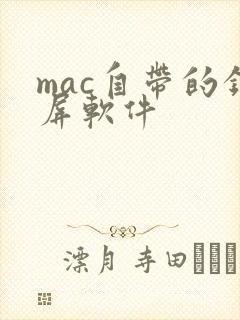mac自带的录屏软件