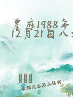 农历1988年12月21日八字