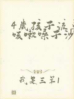 4岁孩子流鼻涕咳嗽嗓子沙哑是怎么回事