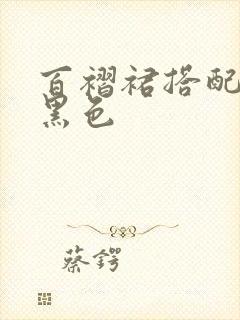 百褶裙搭配上衣黑色