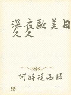 深夜欧美日韩久久久