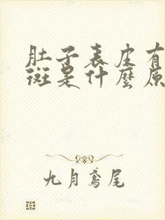 肚子表皮有白色斑是什么原因