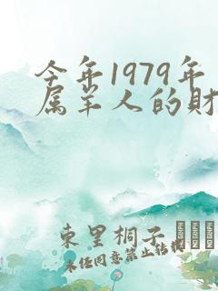 今年1979年属羊人的财运如何