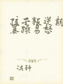 孩子叛逆期脾气暴躁易怒