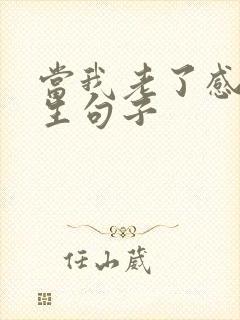 当我老了感悟人生句子