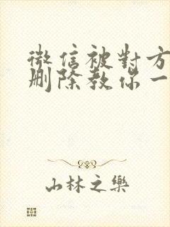 微信被对方拉黑删除教你一招挽回