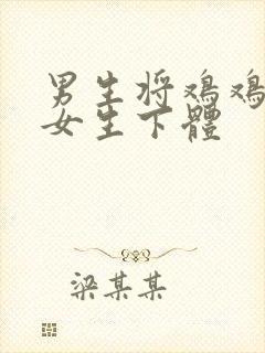 男生将鸡鸡插入女生下体