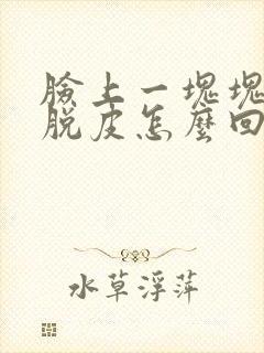 脸上一块块红痒脱皮怎么回事