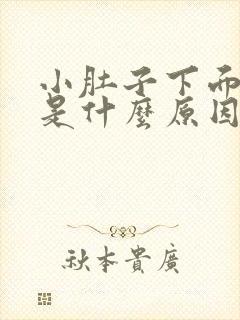 小肚子下面胀疼是什么原因女性