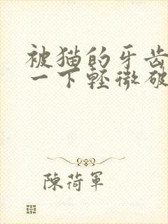 被猫的牙齿划了一下轻微破皮